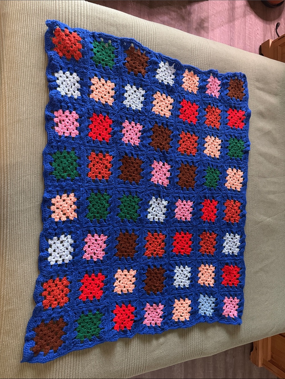 Vintage Handmade Afghan Blanket